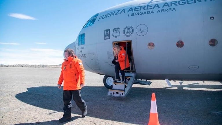 El desembarco de Javier Milei en la Base Marambio de la Antártida.