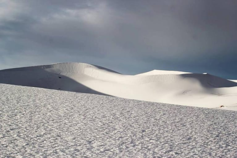 El desierto del Sahara amaneció cubierto de nieve