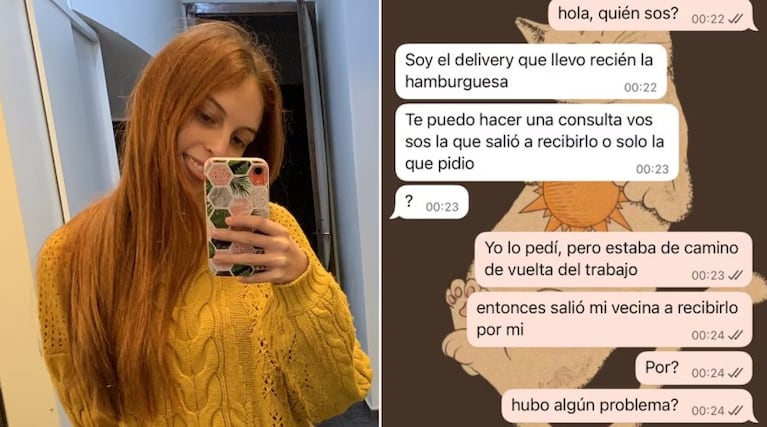 El desopilante chat con el delivery. (TN)