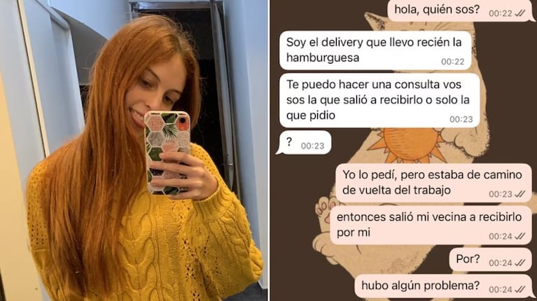 El desopilante chat con el delivery. (TN)