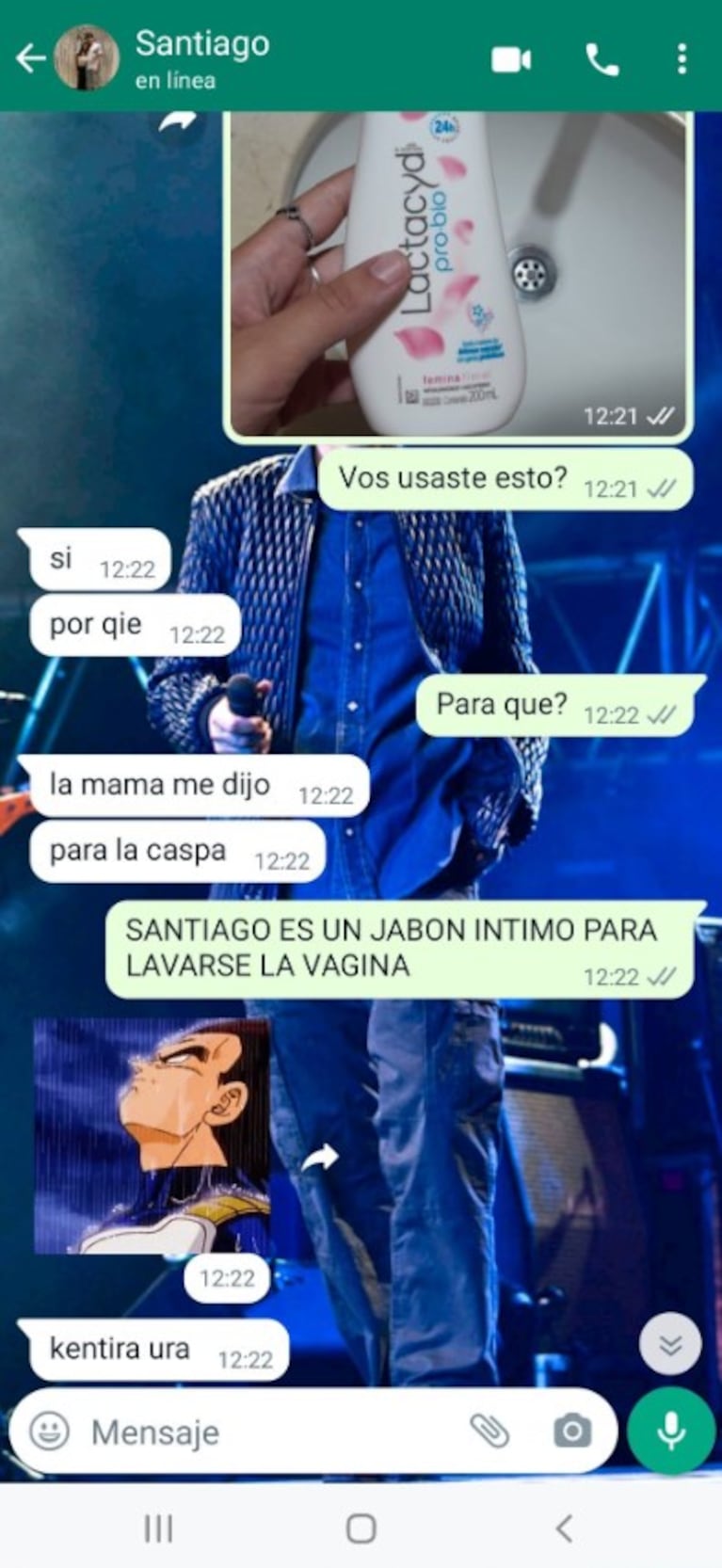 El desopilante chat entre los hermanos.