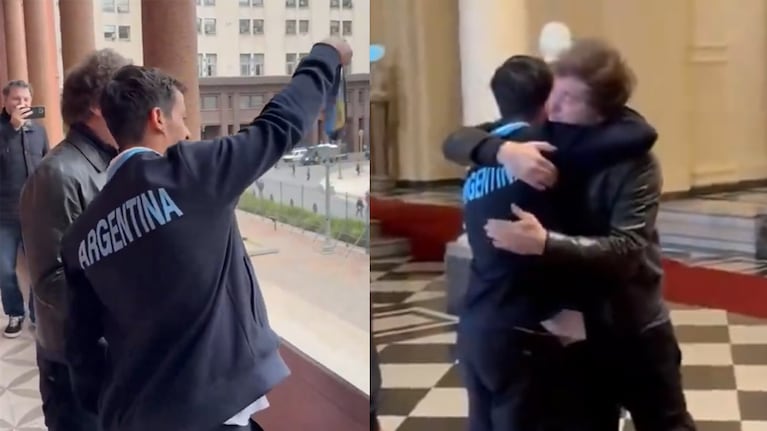 El desopilante encuentro de Milei con Maligno Torres.