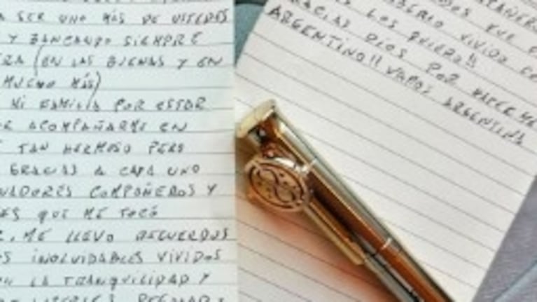 El detalle de la lapicera con la que Messi escribió la carta para despedirse de la Selección Argentina.