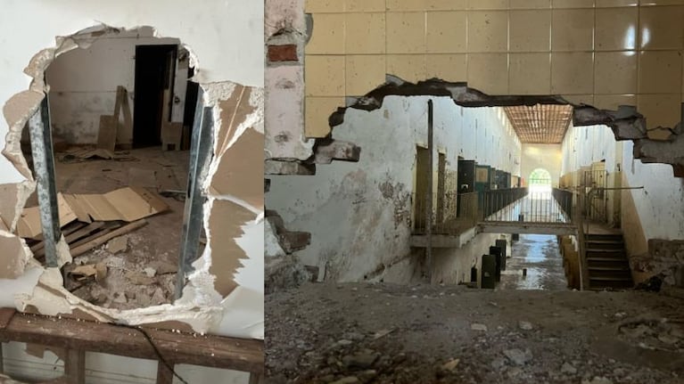 El deteriorado estado de la excárcel de barrio San Martín.