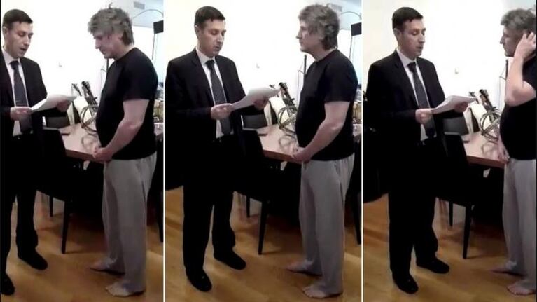 El día de la detención de Amado Boudou en Puerto Madero.