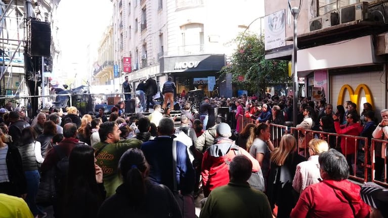 El Día del Cuarteto en la peatonal de Córdoba.