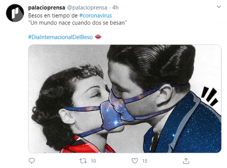 El Día Internacional del Beso, sin besos