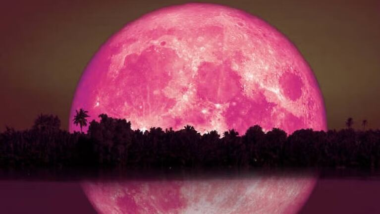 El día para ver la Luna de fresa en Córdoba. Imagen: ilustrativa. 