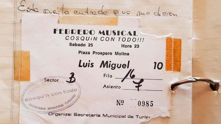 El día que Luis Miguel cantó en la Plaza Próspero Molina 