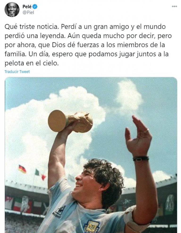 El día que Pelé lloró a Maradona: "Espero que podamos jugar juntos a la pelota en el cielo"