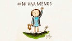 El dibujo de Liniers, el símbolo en las redes contra los femicidios.