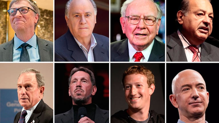 El dinero del mundo se concentró en solo ocho empresarios.