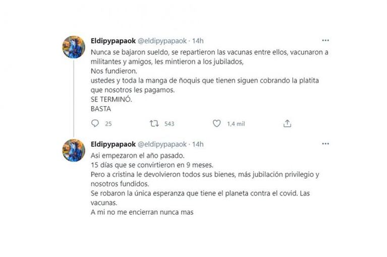 El Dipy repudió las restricciones del Presidente: "No me vas a encerrar"