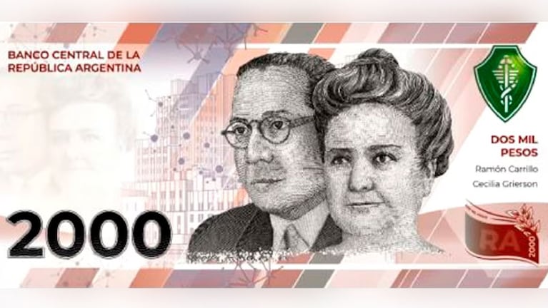 El diseño del billete de 2 mil pesos. 