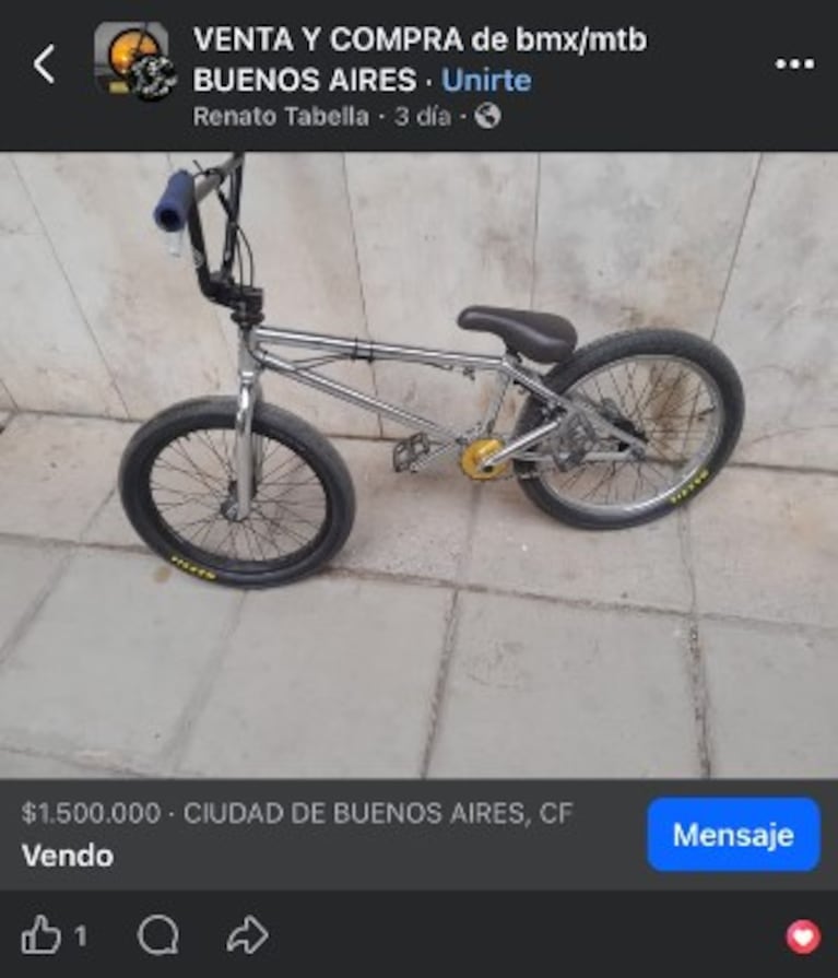 El doble femicida estaba desempleado y hacía BMX: mientras mataba quiso vender la bicicleta en Facebook