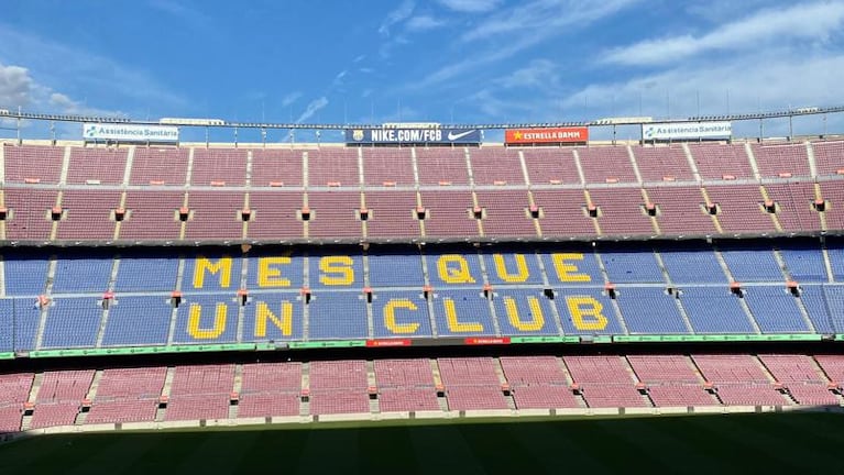 El Doce en el Camp Nou, el estadio que vio nacer a Lionel Messi