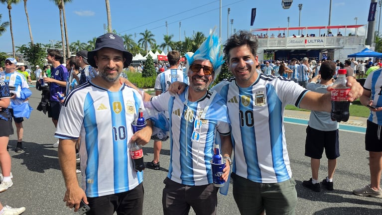El Doce en el Hard Rock Stadium de Miami para Argentina-Cabo Verde.
