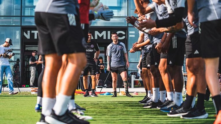 El Doce en el primer entrenamiento de Messi con el Inter Miami