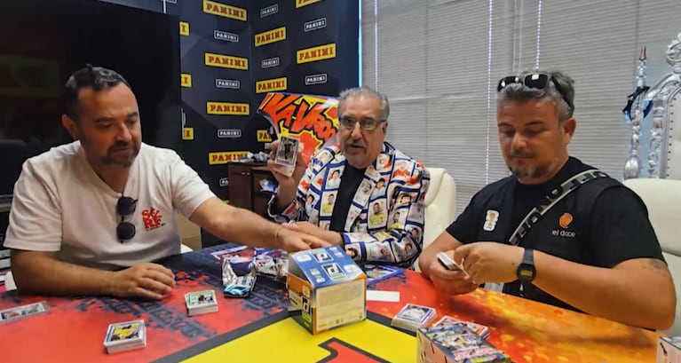 El Doce en la fábrica de Panini en Estados Unidos.