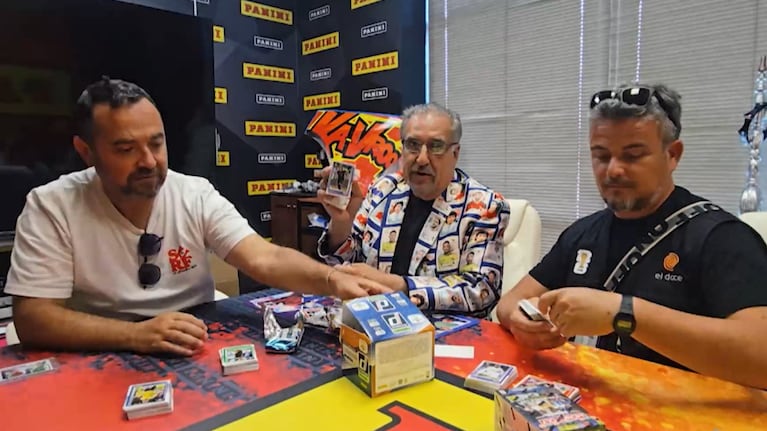 El Doce en la fábrica de Panini en Estados Unidos.
