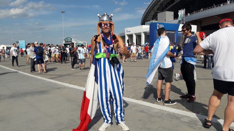 El Doce, presente en el estadio de los octavos de final del Mundial.