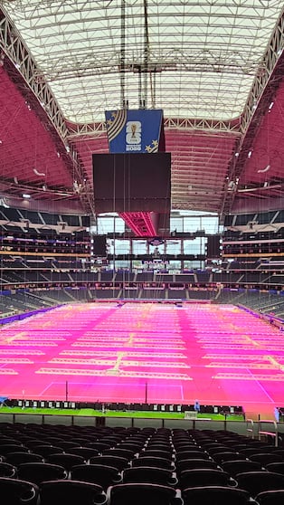 El Doce recorrió el Dallas Stadium, escenario donde se presentará la Selección ante Austria y Jordania.