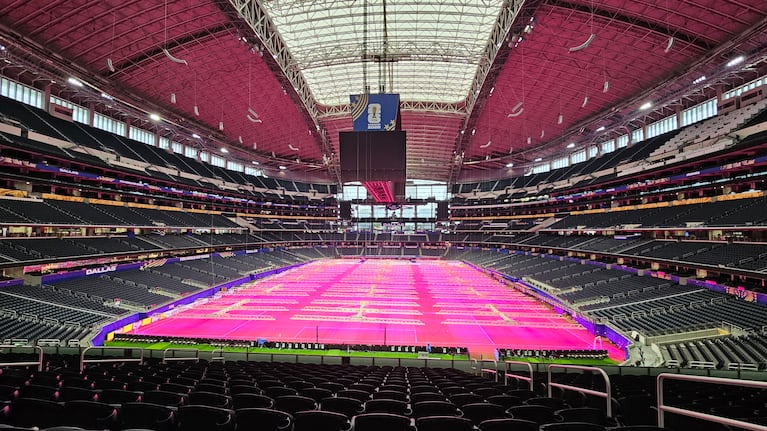 El Doce recorrió el Dallas Stadium, escenario donde se presentará la Selección ante Austria y Jordania.