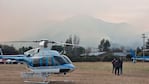 El Doce sobrevoló el incendio del cerro Uritorco. Foto: Lucio Casalla / El Doce.