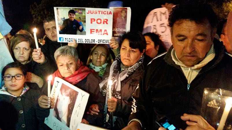 El dolor de la familia y el pedido de justicia. Foto: Fredy Bustos