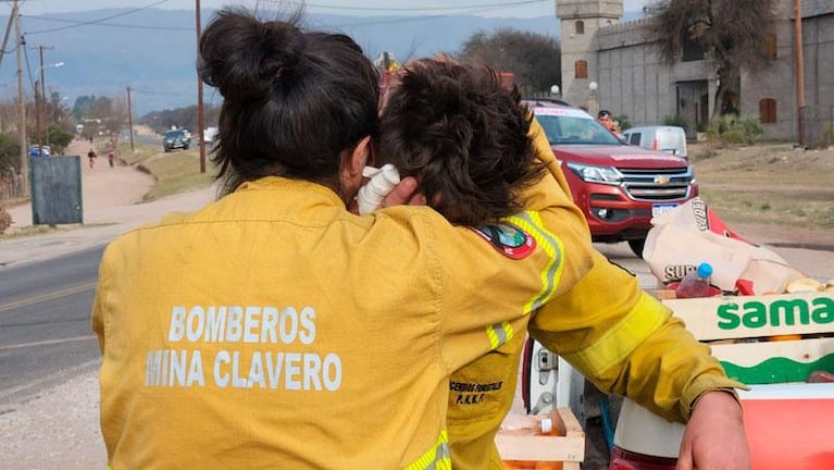 El dolor de un bombero: falleció su abuela mientras combatía el fuego