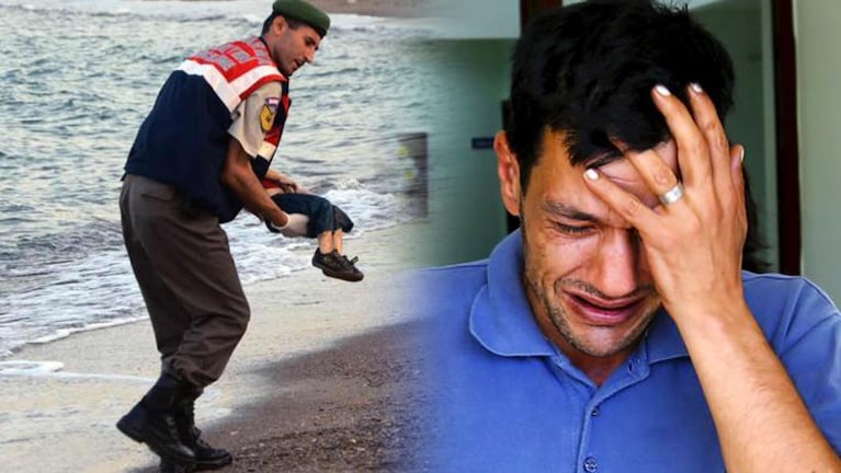 El dolor del padre sirio que perdió a su familia. 