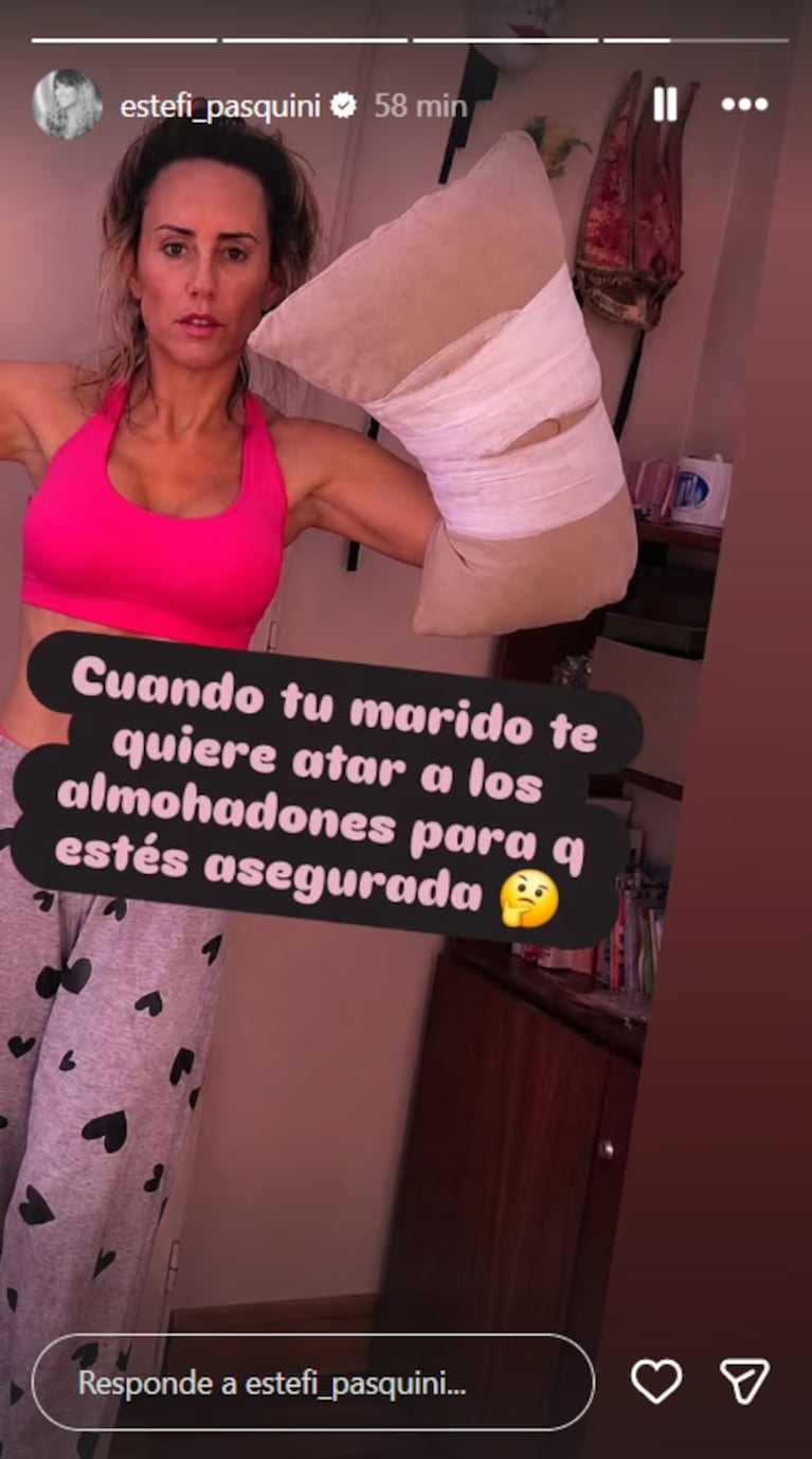 El doloroso accidente doméstico que sufrió Estefanía Pasquini: “Era como un acordeón”