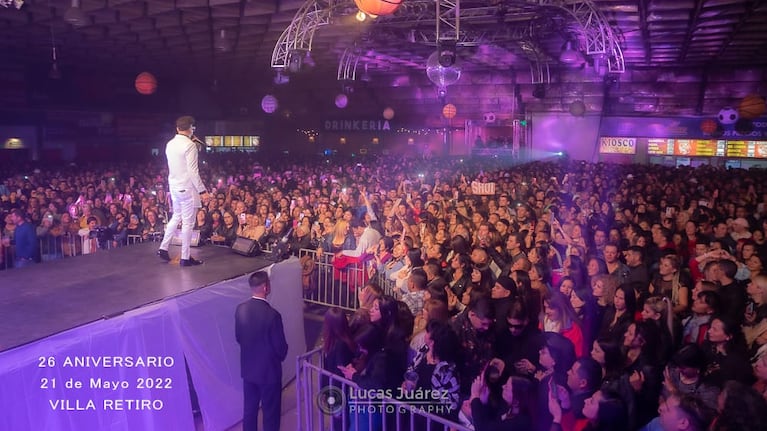 El dominicano festejó sus 26 años como solista a puertas cerradas. Foto: gentileza Lucas Juárez.