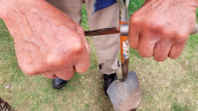 El drama de un jardinero de 80 años: le robaron sus herramientas y no puede trabajar