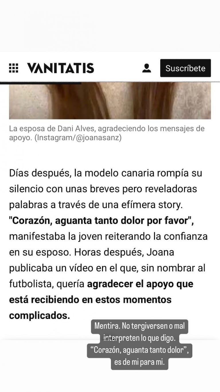 El dramático pedido de Joana Sanz, esposa de Dani Alves, tras la denuncia por violación