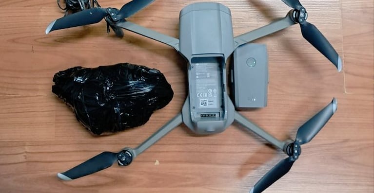 El drone que encontraron (Foto: SPC)