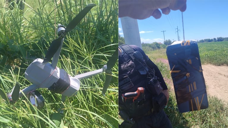 El drone que llevaba celulares a la cárcel de Bouwer.