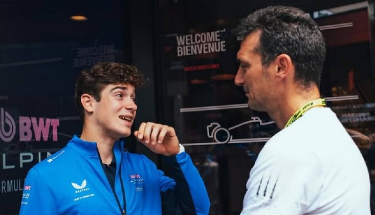 El DT de la Selección fue a bancar a Colapinto en Monza.
