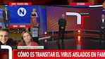 El dúplex de los noticieros, un momento que quedará grabado en la TV cordobesa.