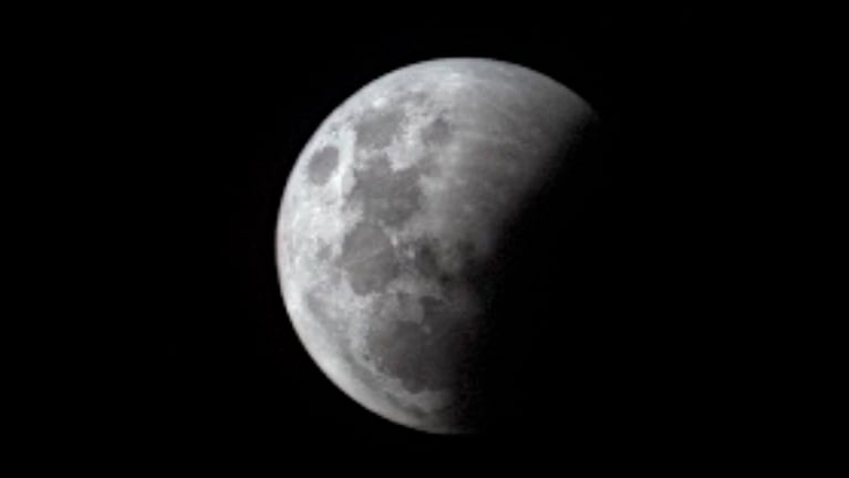 El eclipse lunar en Córdoba. Foto: Eric Preidikman.
