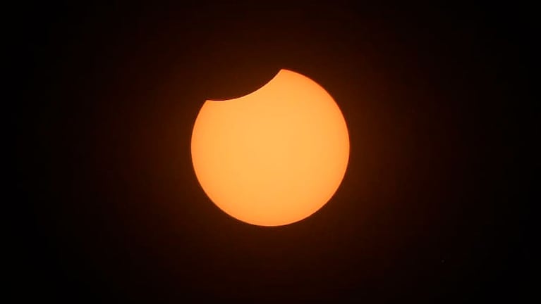 El eclipse total de sol en 2019. Foto: Lucio Casalla / El Doce.