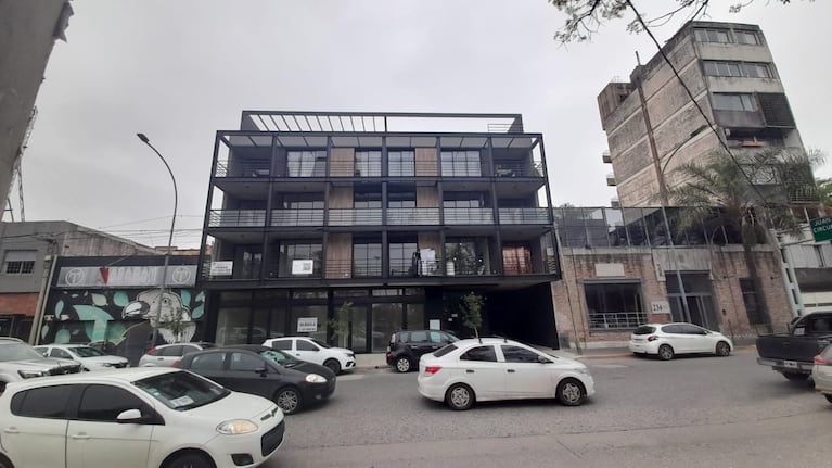 El edificio de barrio Cofico donde fue hallado el cuerpo de Daniela Villalba.