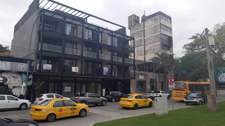 El edificio de barrio Cofico donde fue hallado el cuerpo de Daniela Villalba.