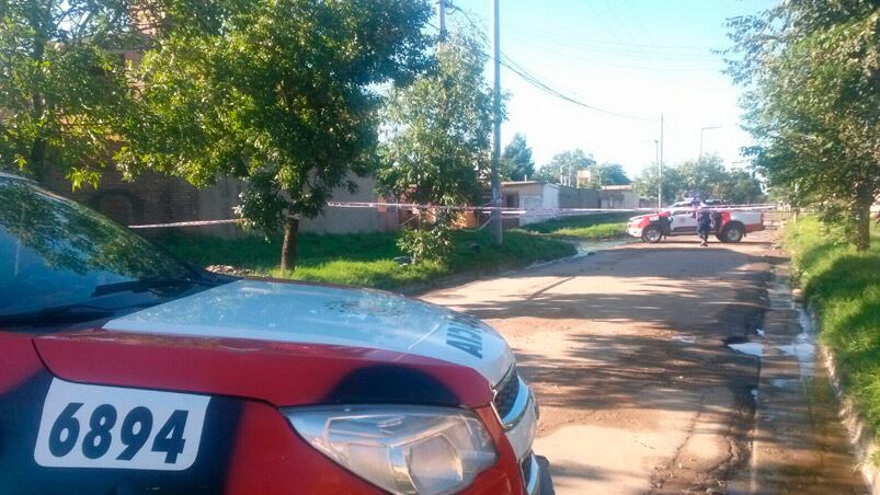 El efectivo de la Policía fue asesinado durante la tormenta. 