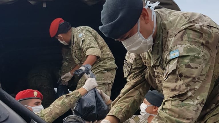 El Ejército llevó provisiones a Nuestro Hogar III