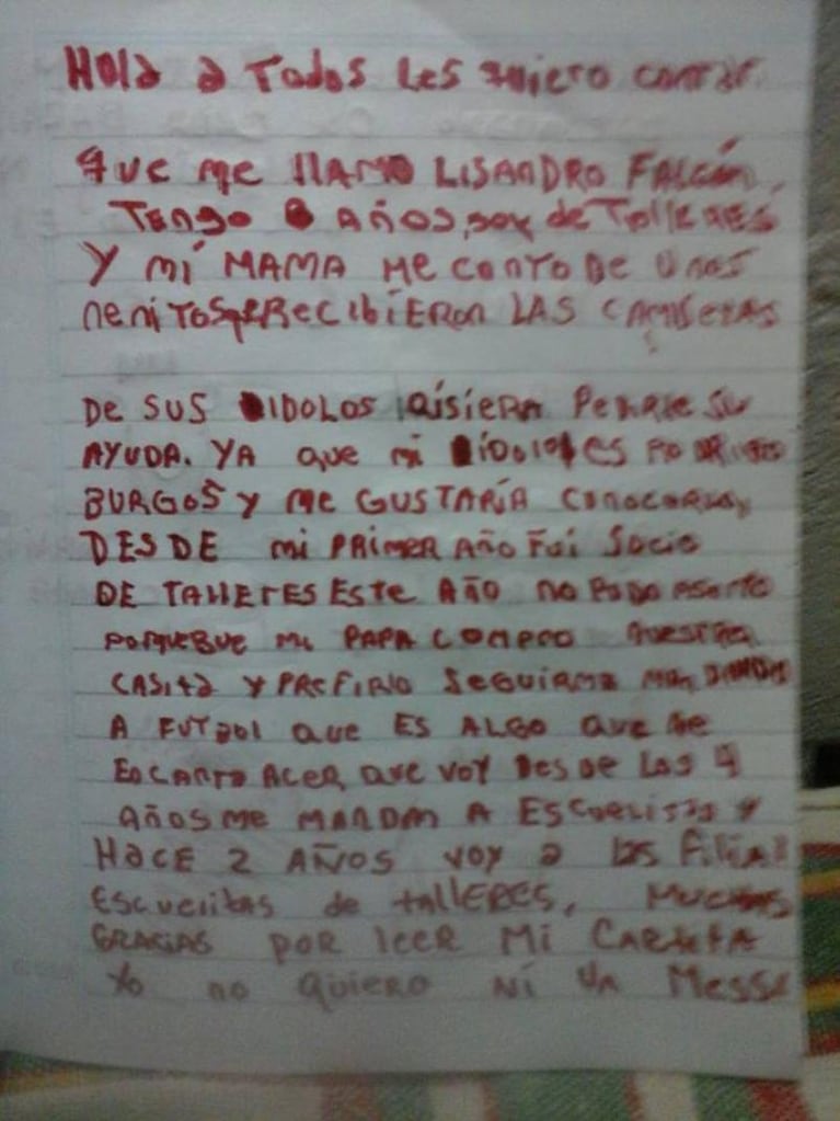 El emotivo encuentro entre Rodrigo Burgos y su pequeño fanático