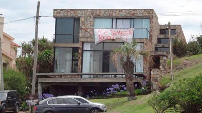 El empresario argentino provocó a las autoridades de Maldonado con su reclamo por inseguridad.