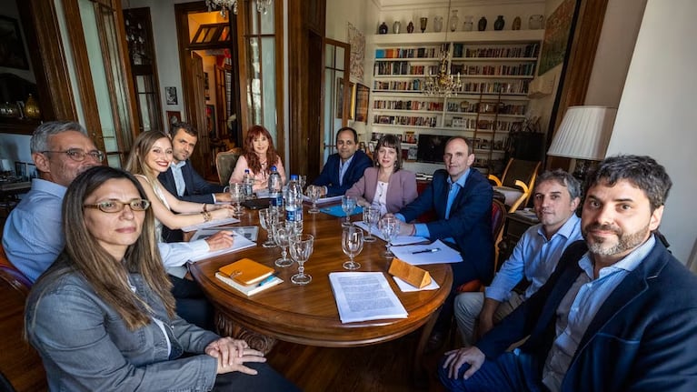 El encuentro de Cristina Kirchner con los nueve economistas.