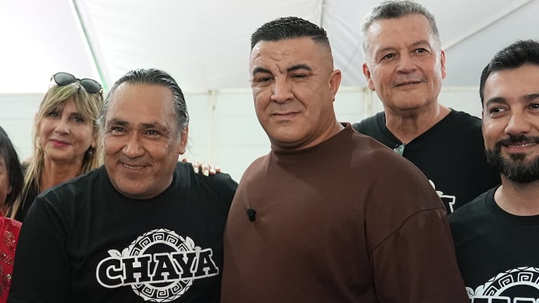 El encuentro de Sergio Galleguillo con el policía Raúl Pacheco.