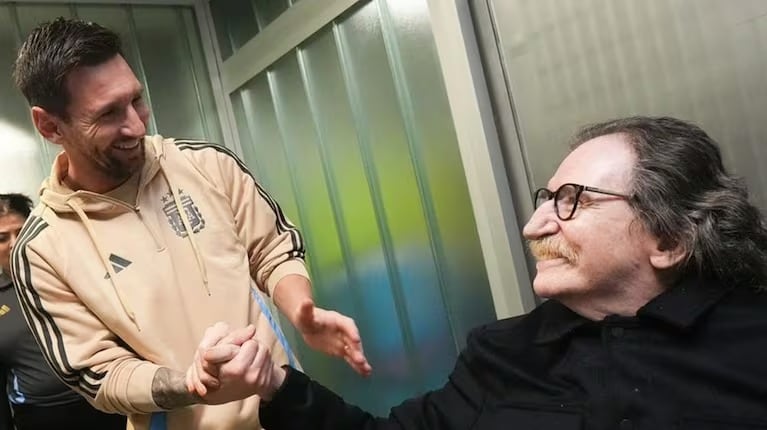 el encuentro entre Charly García y Lionel Messi.
